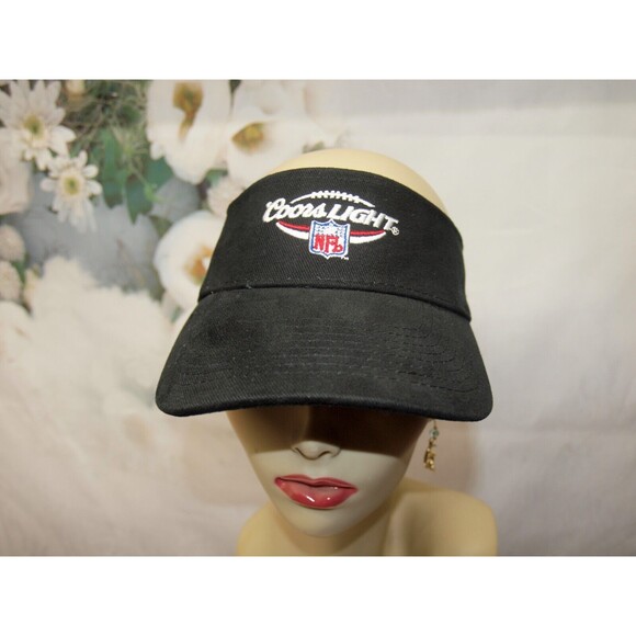 NFL Coors Light Visor Cap Hat Football Golf Visor Black Strap back Unisex - Picture 1 of 7